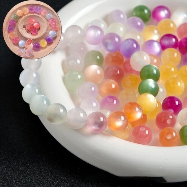 10 pcs 10mm Color Changing Beads for Making Jewelry
